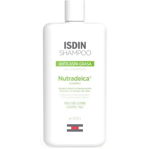 Isdin shampoo anticaspa grasa nutradeica (1 envase 400 ml)