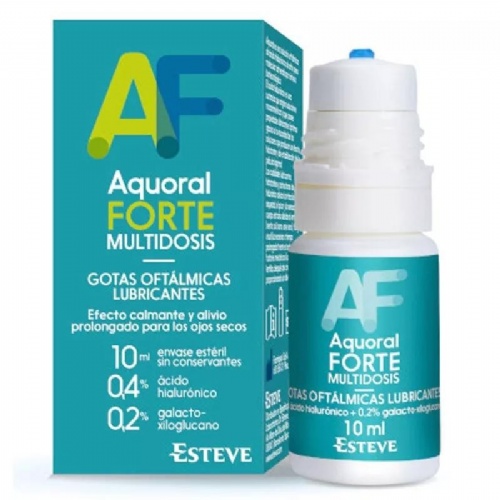 Aquoral forte multidosis - gotas oftalmicas lubricantes esteriles