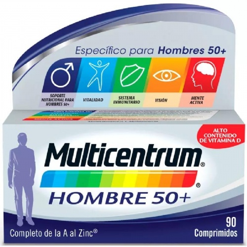 Multicentrum hombre 50+ (90 comprimidos)
