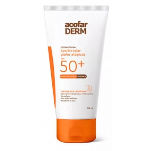 Acofarderm spf 50+ locion solar pieles atopicas (150 ml)