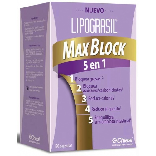 Lipograsil maxblock 5 en 1 120 (120 capsulas)