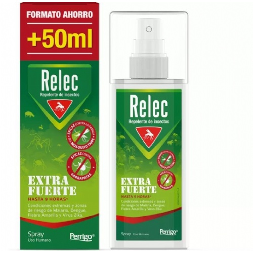 Relec extrafuerte repelente de mosquitos spray xl (1 envase 125 ml)