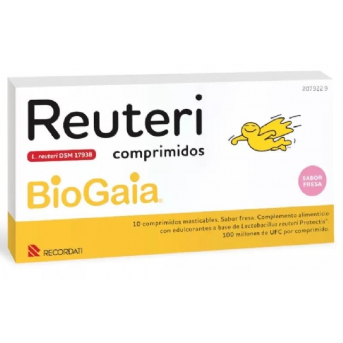Reuteri comprimidos (10 comprimidos sabor fresa)