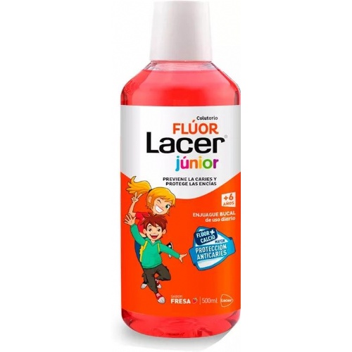 Lacer colutorio fluor diario 0,05 % (fresa 500 ml)