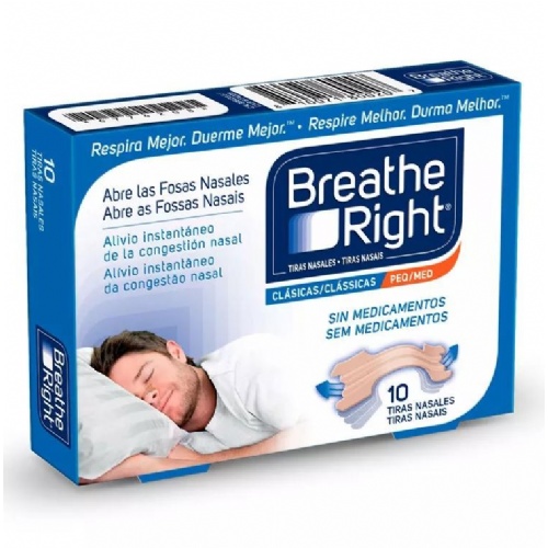 Rhinomer by breathe right - tira adh nasal (clasicas t- peq-med 10 u)