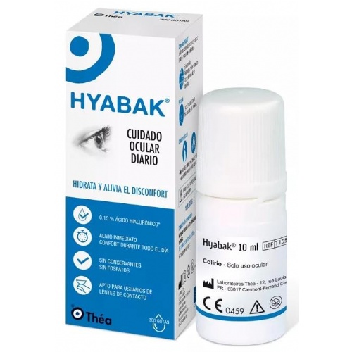 Hyabak 0.15% - solucion hidratante lentes de contacto (10 ml)