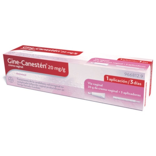 GINE-CANESTEN 20 mg/g CREMA VAGINAL , 1 tubo de 20 g