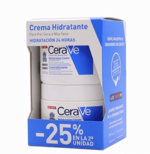 Cerave duplo crema hidratante 25 % 2 unidad