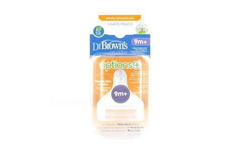 Tetina silicona boca ancha options+ - dr brown´s natural flow (nivel 4 2 u)