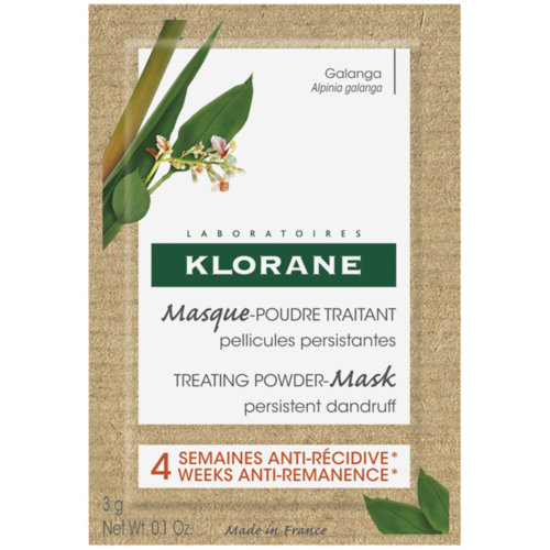 Klorane mascarilla polvo tratante a la galanga (8 sobres 3 g)