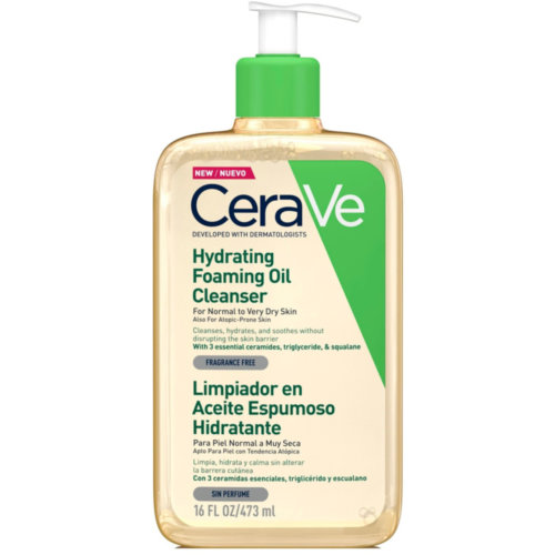 Cerave limpiador aceite espumoso hidratante  1 envase 473 ml