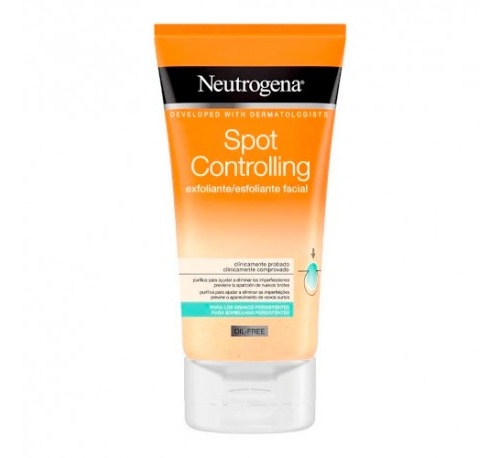 Neutrogena spot controlling - exfoliante facial con acido salicilico purificante (150 ml)