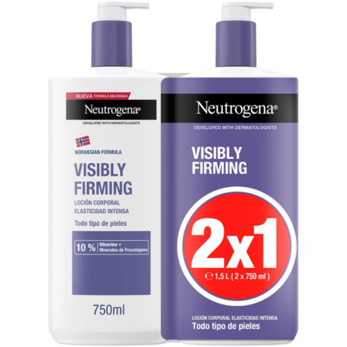 Neutrogena visibly renew locion corporal reafirmante (2 envases 750 ml)