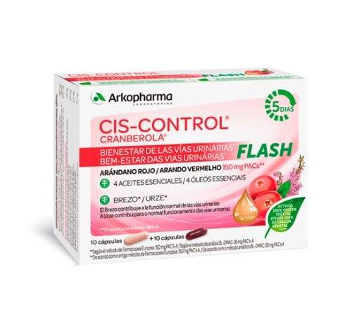 Cranberola ciscontrol flash arandano amer (20 capsulas)