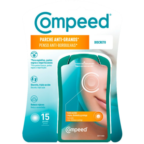 Compeed parche anti-granos discreto triple accion (15 unidades)