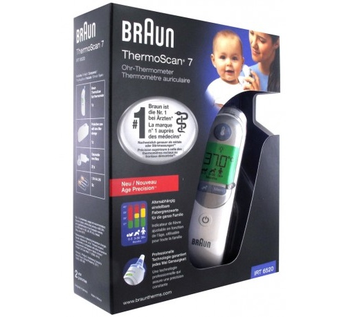 Termometro de oido infrarrojos - braun thermoscan7 irt6520