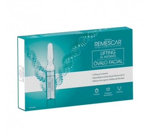 Remescar ampollas lifting al instante ovalo facial (5 ampollas)