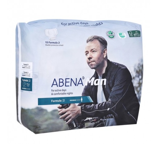 Absorbente incontinencia orina anatomico - abri man formula 2 (14 unidades 230 cm x 290 mm)