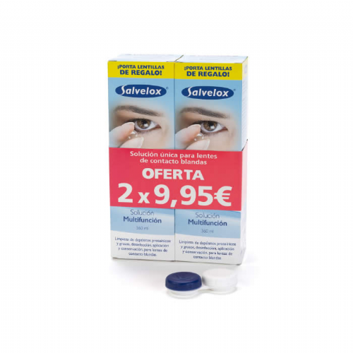 Salvelox lentes de contacto blandas - solucion unica (360 ml 2 u)