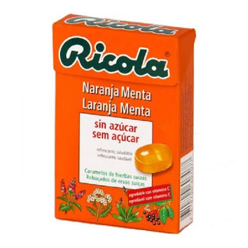 Ricola caramelos sin azucar (naranja 50 g)