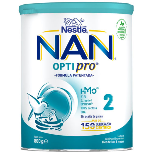 Nan optipro 2 leche de continuacion  1 envase 800 g