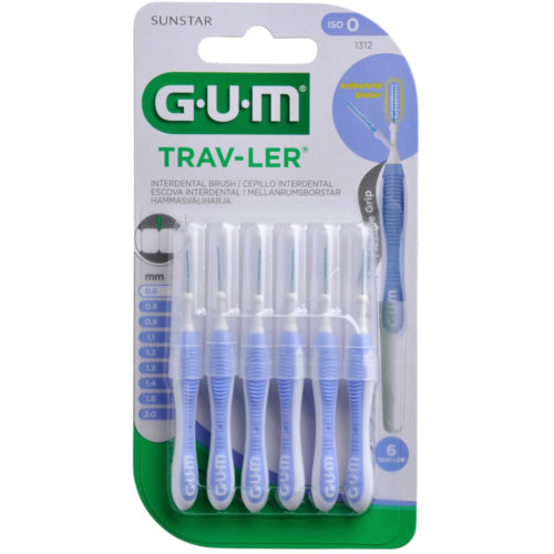 Cepillo interdental - gum 1312 trav-ler (0.6 mm 6 unidades)