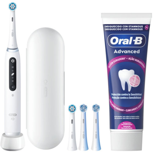 Cepillo dental electrico oral-b io5 laboratory 3 recambios + 1 funda + 1 pasta de dientes