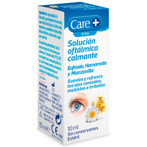 Care+ solucion oftalmica calmante con extractos naturales  1 envase 10 ml