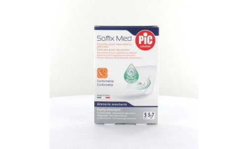 Pic soffix med antibacteriano post op - aposito adhesivo (5 x 7 cm 5 apositos)