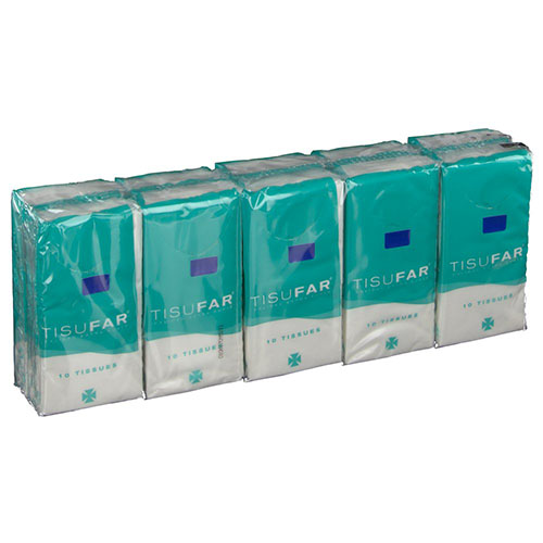 Pañuelo bolsillo tisufar 10paqx10u