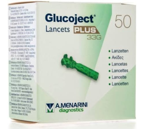 Glucoject lancets plus (33 g 50 lancetas)