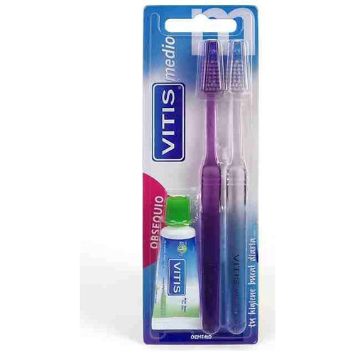 Cepillo dental adulto - vitis (medio)