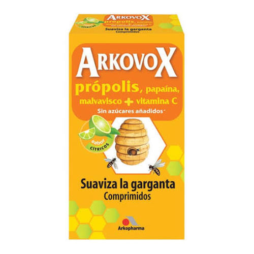 Arkovox propolis + vitamina c comp masticables (24 comprimidos sabor citricos)