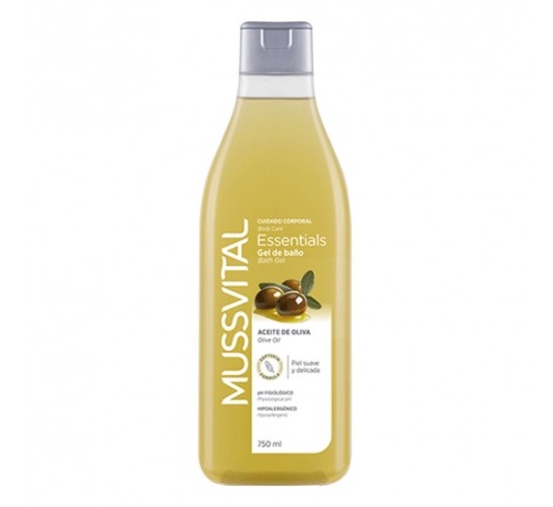 Mussvital essentials gel baño aceite de oliva (750 ml)