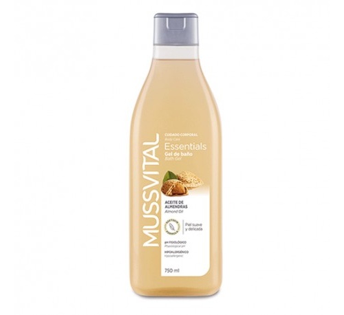 Mussvital essentials gel de baño aceite almendra (750 ml)