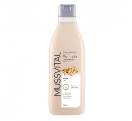 Mussvital essentials gel baño extto de avena (750 ml)