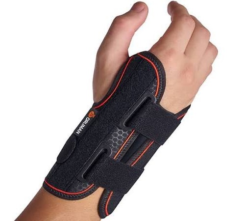 Muñequera orliman cor feru palm s/pulg izq t/2 16-18cm negro