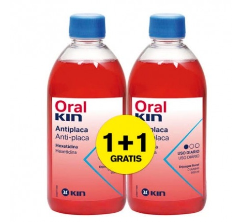 Oralkin enjuage 500 ml pack 2x1
