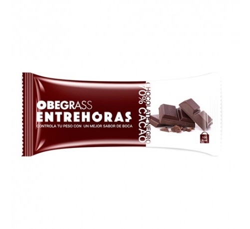 Obegrass entrehoras barrita chocolate negro (30 g)