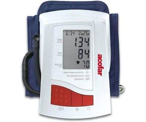 Tensiometro digital acofar de brazo (detector de arritmia)
