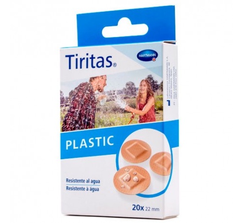 Tiritas plastic - aposito adhesivo (redondas 22 mm 20 u)