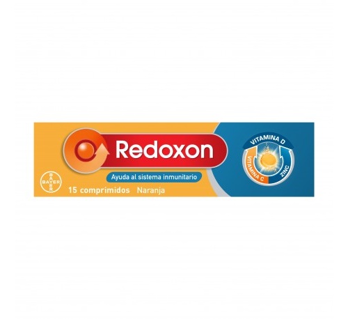 Redoxon extra defensas vitamina c + zinc (naranja 15 comprimidos efervescentes)