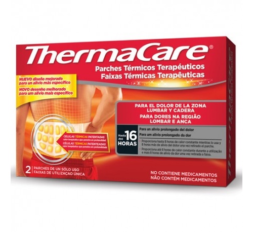 Thermacare parche termico zona lumbar cadera (2 parches)