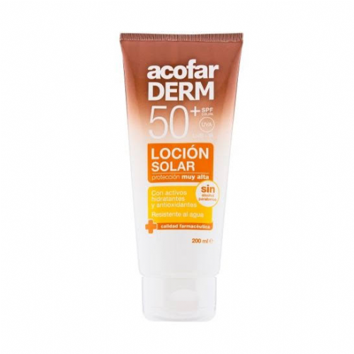 Acofarderm spf 50+ locion solar corporal (1 envase 200 ml)