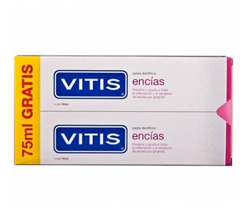 Vitis encias pasta dentifrica + colutorio (150 ml 2 u + 30 ml)