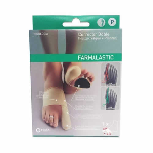 Corrector doble juanetes y plantar - farmalastic feet (pie dcho t- med)