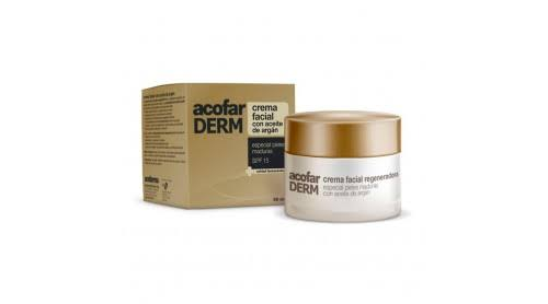 Acofarderm spf 15 crema facial aceite de argan (50 ml)