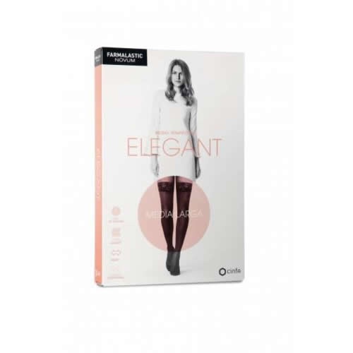 Media larga (a-f) compresion ligera - farmalastic novum elegant (canela talla 1)
