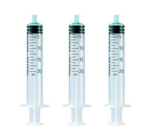 Jeringa sin aguja 3 piezas esteril - acofar (1 unidad 20 ml)