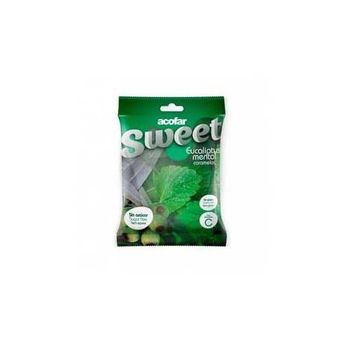 Acofar caramelos sin azucar  1 bolsa 60 g sabor eucaliptus mentol